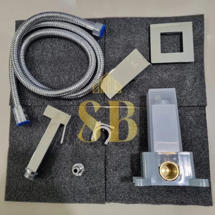 Square Hygienic Bathroom Set