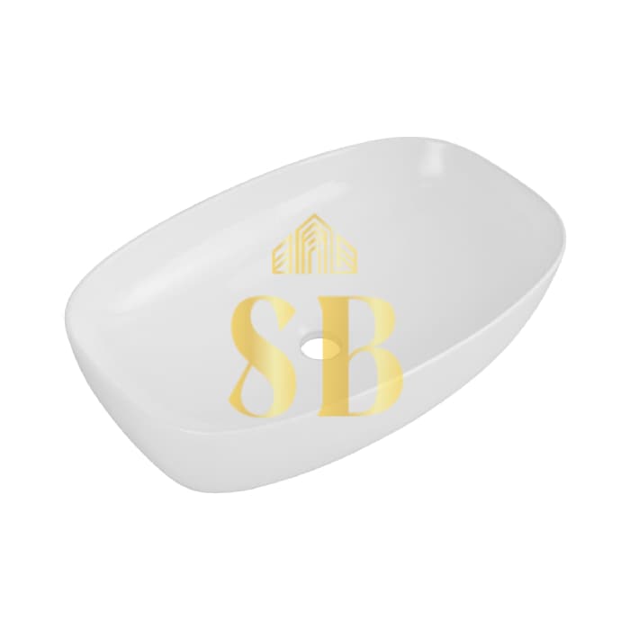 Black matte above-counter washbasin